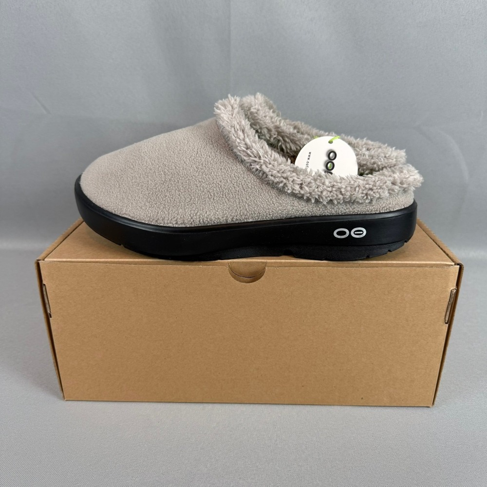 Oofos Oocoozie Mule Mens 10 Slate Fade Gray Slip-On Recovery Light Casual NIB